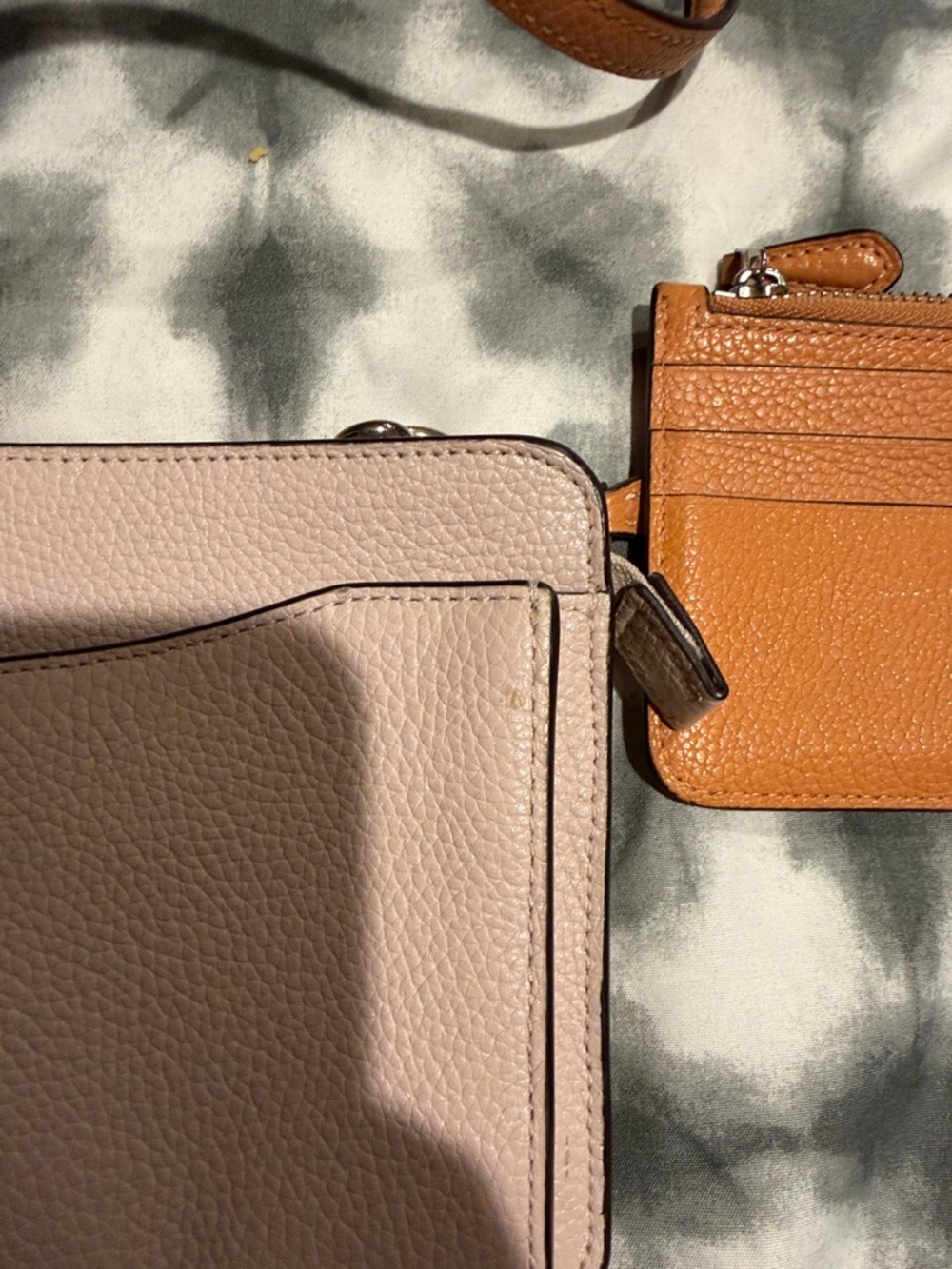 Coach Blush Pebbled Leather Crossbody with Tan Strap with matching wallet - Picture 6 of 6